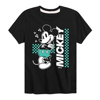 Disney's Mickey Mouse Boys 8-20 Checkered Graphic Tee