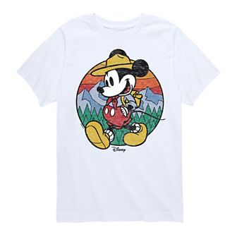 Disney's Mickey Mouse Boys 8-20 Hiking Graphic Tee