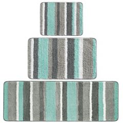 Home Dynamix Capri Haven Mint 20 in. x 30 in. Machine Washable Memory Foam Bath Mat, Green