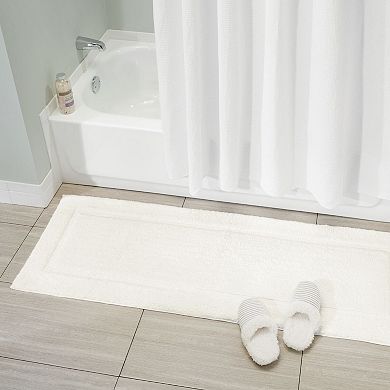 mDesign Microfiber Polyester Bathroom Rugs for Bath, Set of 3