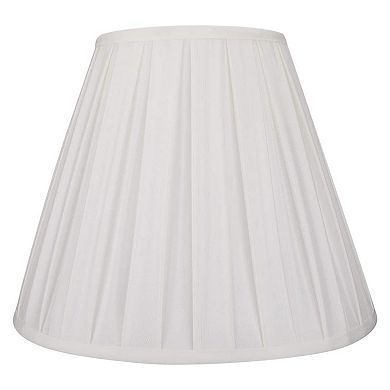 ALUCSET Pleated Barrel Lamp Shade for Table Lamps and Floor Lights, Off White