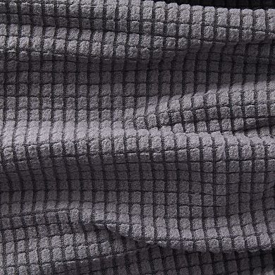2 Pack Stretch Outdoor Cushion Covers for Patio Furniture and Sofas, Reversible (Medium, Grey)