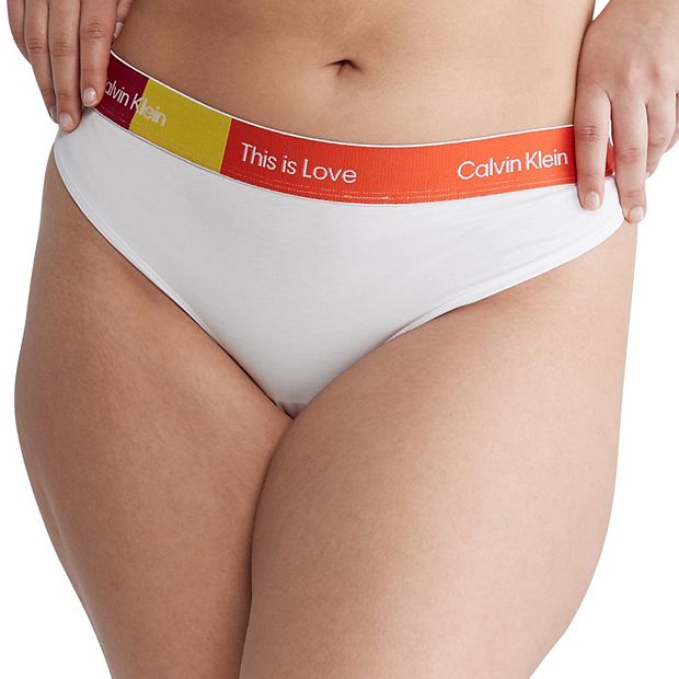 Calvin klein hot sale thong size