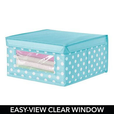 mDesign Medium Stackable Fabric Nursery/Closet Storage Box, 2 Pack