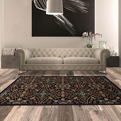 Superior Fancy Medallion Traditional Indoor Area Rug