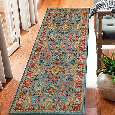 Superior Hadar Non-Slip Medallion Indoor Area Rug