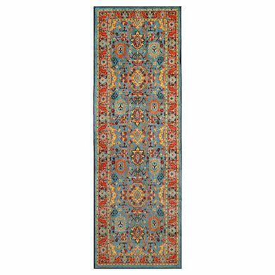 Superior Hadar Non-Slip Medallion Indoor Area Rug