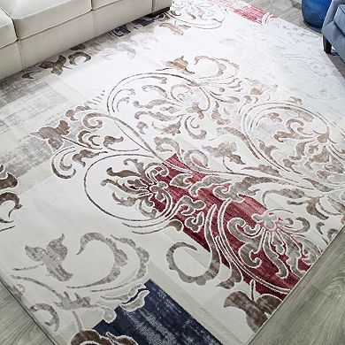 Superior Storyville Scroll Transitional Indoor Area Rug
