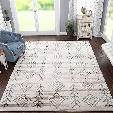 Superior Garred Contemporary Southwestern Geometric Indoor Area Rug