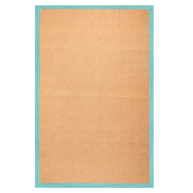 Superior Natural Classic Jute Indoor Area Rug, Blue, 8X10 Ft
