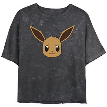 Juniors' Pokémon Eevee Face Graphic Tee