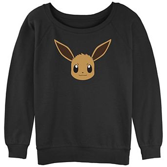 Juniors' Pokémon Eevee Face Slouchy Terry Graphic Sweatshirt