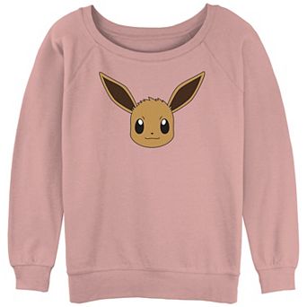 Juniors' Pokémon Eevee Face Slouchy Terry Graphic Sweatshirt