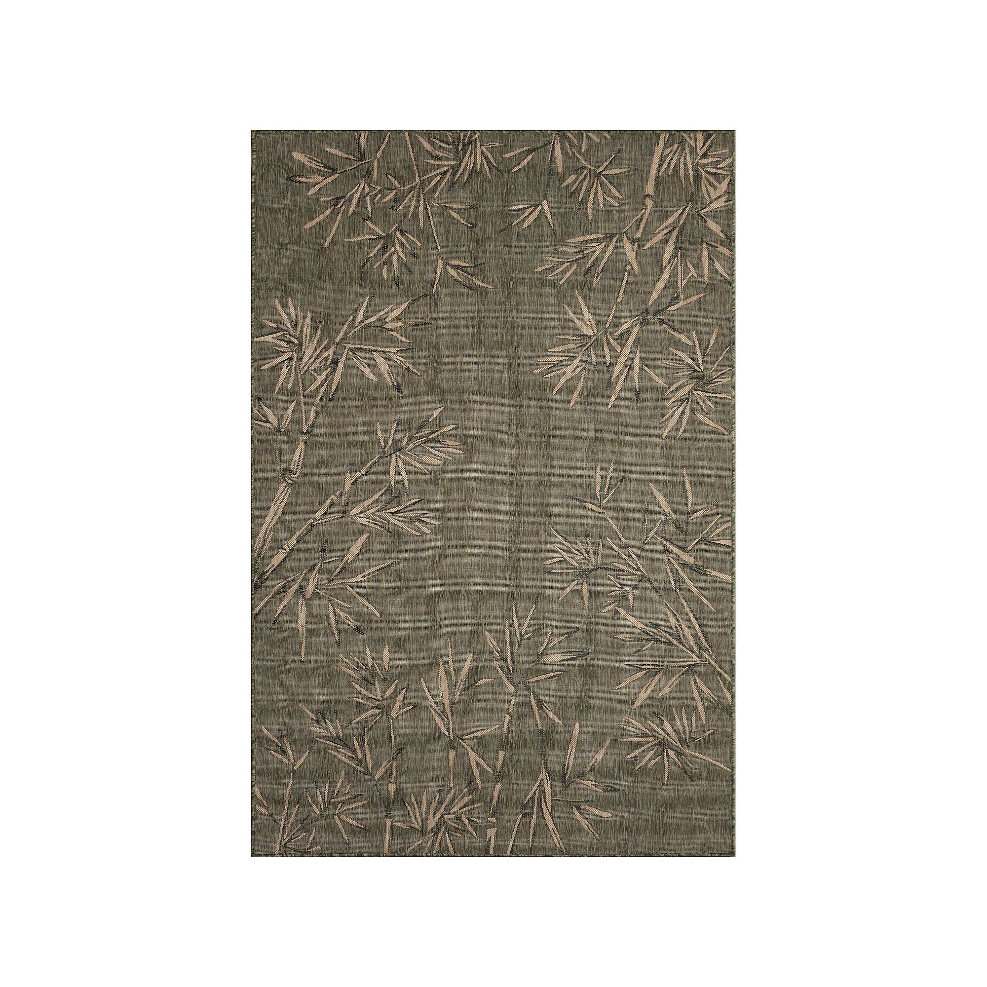 Liora Manne Carmel Bamboo Pattern Indoor/Outdoor Rug, Green