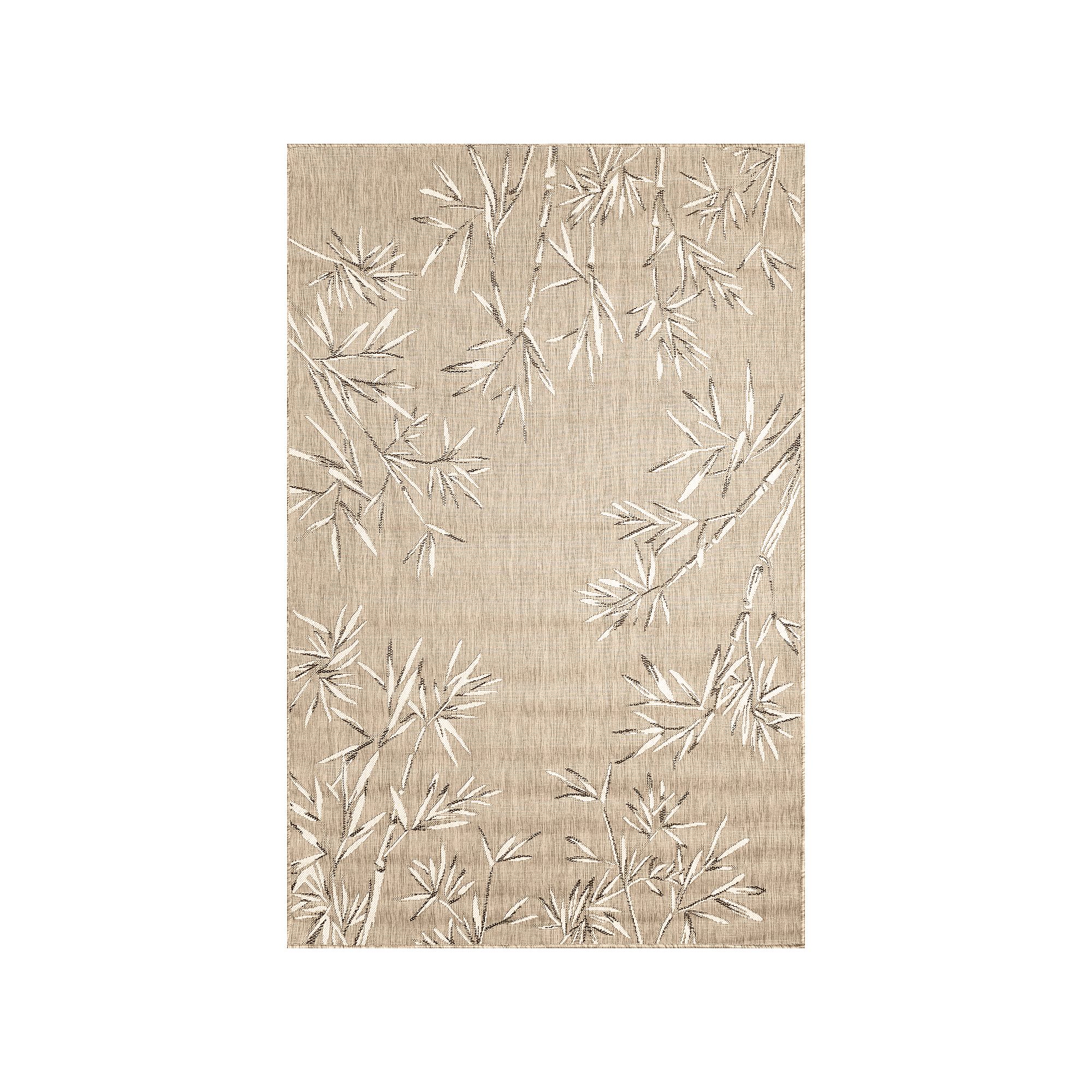 Liora Manne Carmel Bamboo Pattern Indoor/Outdoor Rug, Brown