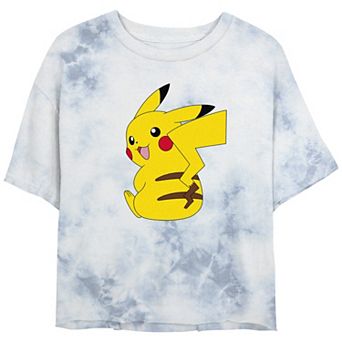 Juniors' Pokémon Cute Smiling Pikachu Graphic Tee
