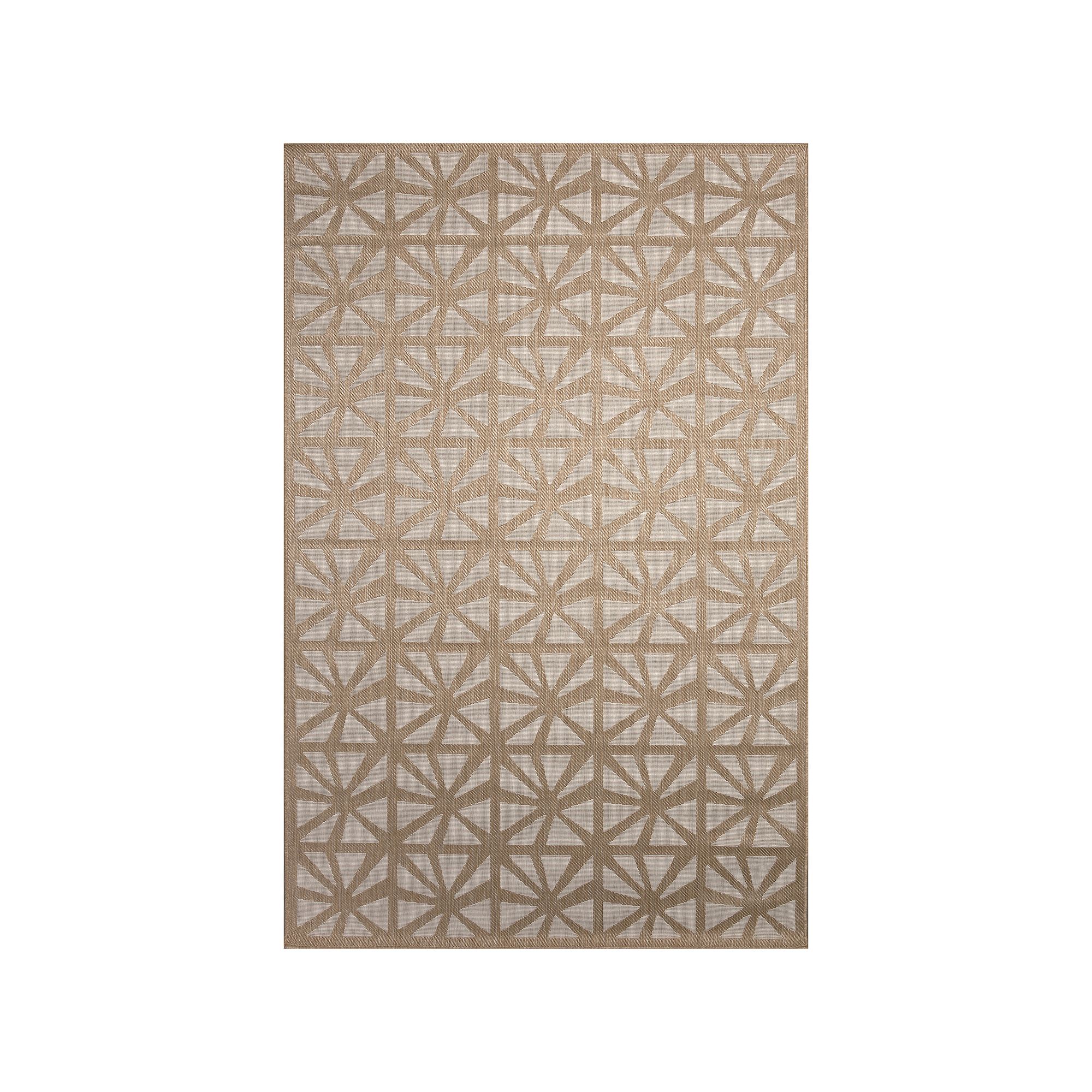 Liora Manne Carmel Tonga Tile Indoor/Outdoor Rug, Brown