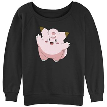 Juniors' Pok�émon Happy Big Hug Clefairy Slouchy Terry Graphic Sweatshirt