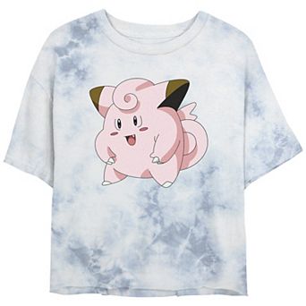 Juniors' Pokémon Happy Pink Clefairy Profile Graphic Tee