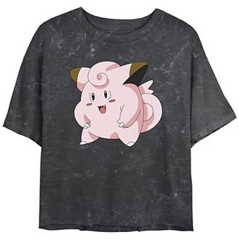 Juniors' Pokémon Happy Pink Clefairy Profile Graphic Tee