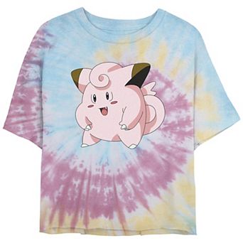 Juniors' Pokémon Happy Pink Clefairy Profile Graphic Tee