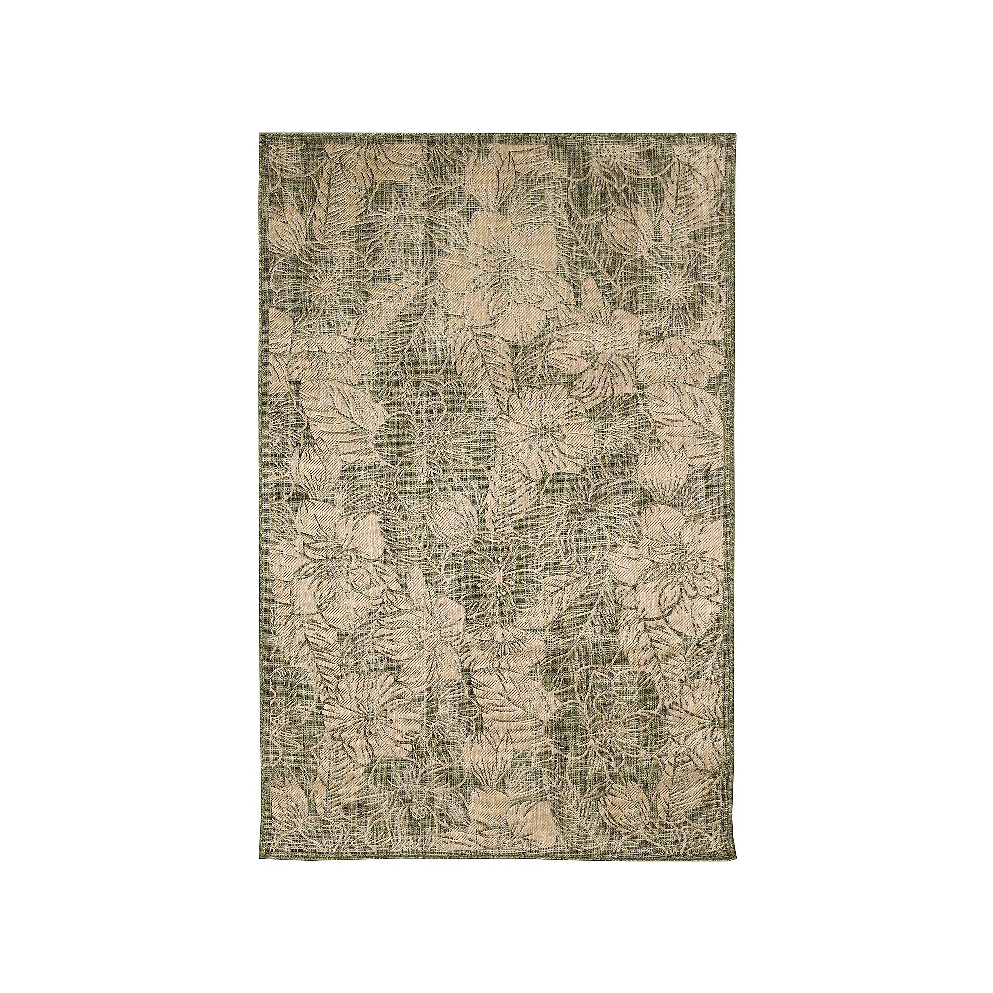 Liora Manne Carmel Botanical Indoor/Outdoor Rug, Green