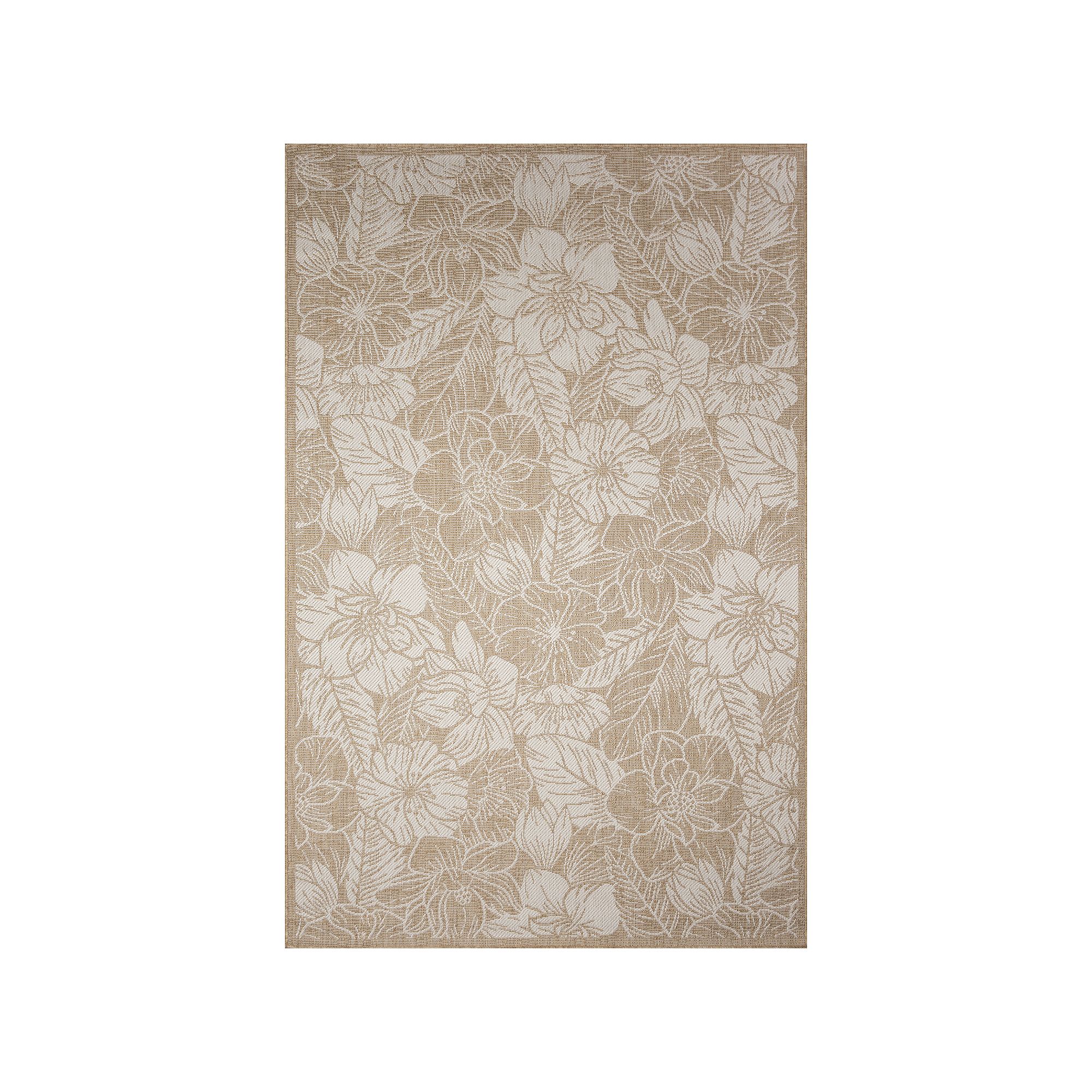 Liora Manne Carmel Botanical Indoor/Outdoor Rug, Brown