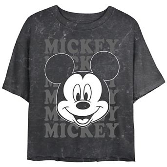 Disney's Mickey Mouse Juniors' Name Stack Portrait Tee