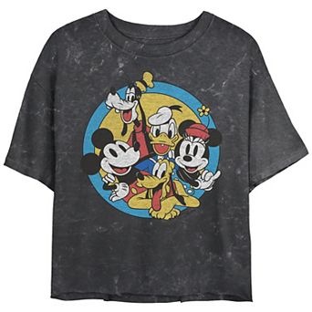 Disney's Mickey And Friends Juniors' Retro Group Shot Tee
