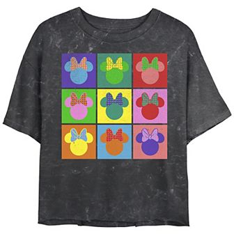 Disney's Mickey And Friends Juniors' Minnie Mouse Pop Art Tee