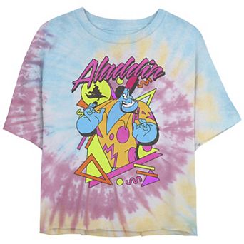Disney's Aladdin Juniors' Genie In A Shirt Retro Abstract Tee