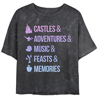 Disney's Princes Juniors' Iconic Princes White Font Tee