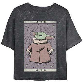Juniors' Star Wars The Mandalorian The Child Card Portrait Tee