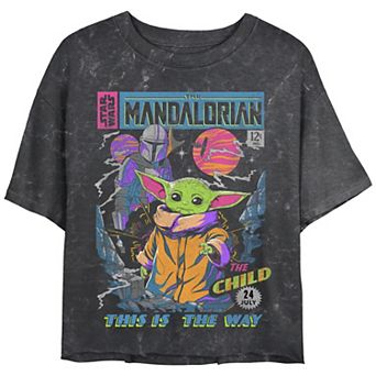 Juniors' Star Wars: The Mandalorian The Child Comic Book Tee