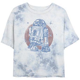 Juniors' Star Wars Bright R2-D2 Vintage Drawing Tee