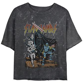 Juniors' Plus Size Star Wars Distressed Bad Guys Graphic Tee