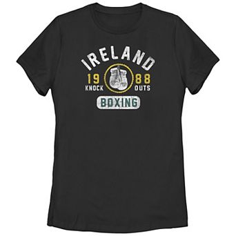 Juniors' Ireland Boxing Knockouts St. Patrick's Day Graphic Tee