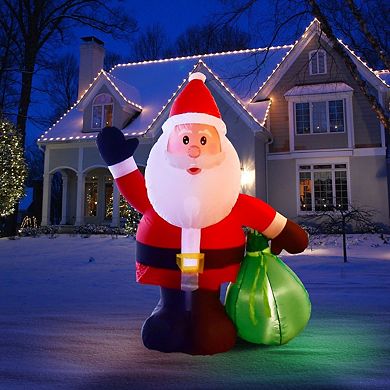 6' Ft Happy Santa Holiday Inflatable