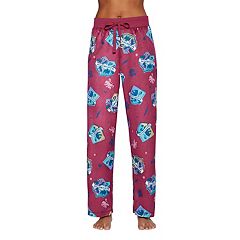 Juniors' Lilo & Stitch Sueded Fleece Pajama Pants