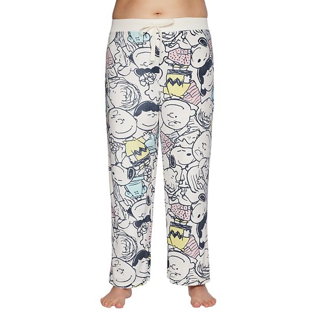 Plus Size Peanuts Fleece Pajama Pants