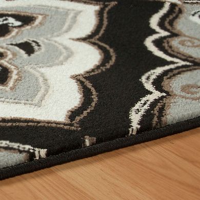 SUPERIOR Crawford Modern Medallion Indoor Area Rug