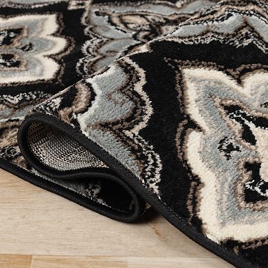 SUPERIOR Crawford Modern Medallion Indoor Area Rug