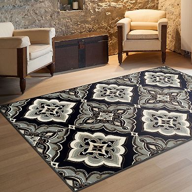 SUPERIOR Crawford Modern Medallion Indoor Area Rug