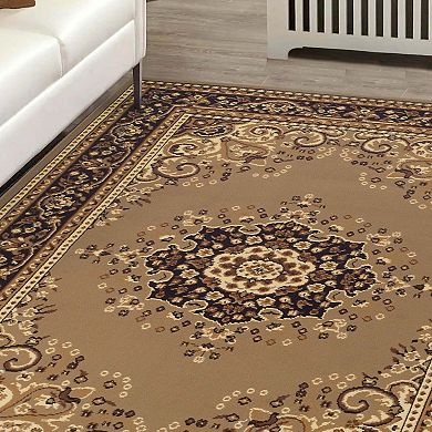 SUPERIOR Leopold Formal Medallion Indoor Area Rug