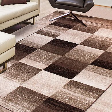 SUPERIOR Lockwood Rustic Non-Slip Indoor Area Rug