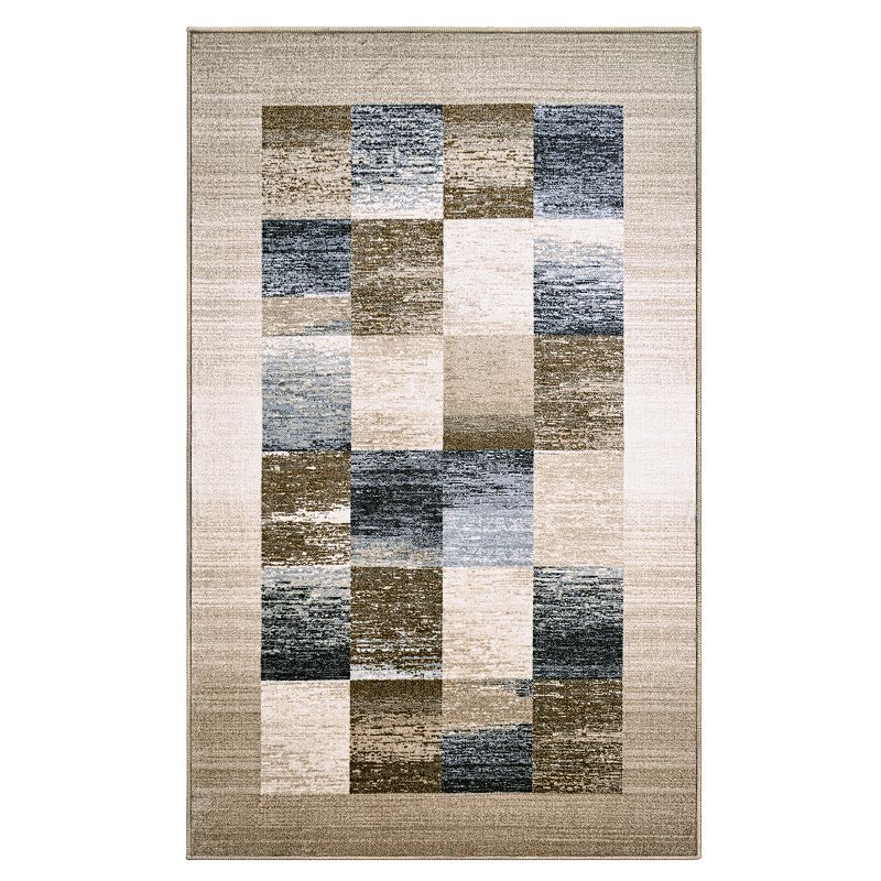 SUPERIOR Lockwood Rustic Non-Slip Indoor Area Rug, Yellow, 8X10 Ft