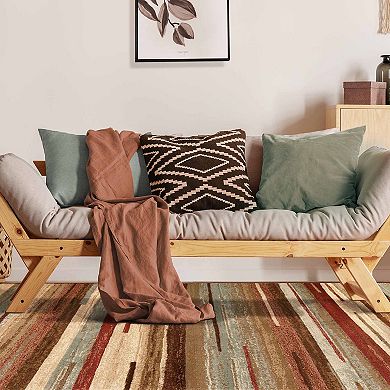 SUPERIOR Contemporary Stripes Abstract Lines Power-Looomed Indoor Area Rug or Runner