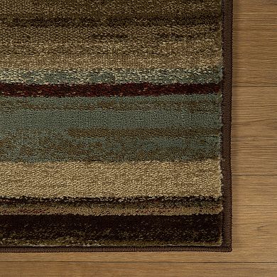 SUPERIOR Contemporary Stripes Abstract Lines Power-Looomed Indoor Area Rug or Runner