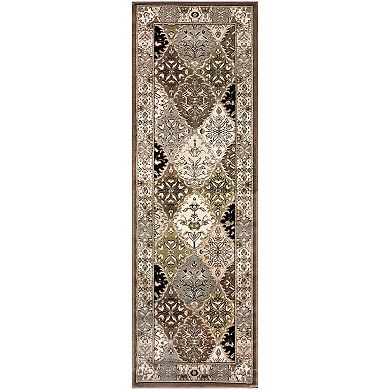 SUPERIOR Paloma Contemporary Damask Indoor Area Rug