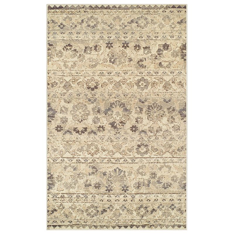 SUPERIOR Fawn Abstract Floral Indoor Area Rug, Beig/Green, 8X10 Ft